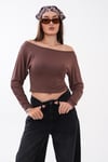 Kadın Kayık Yaka Vorteks Yarasa Bluz 265085 -