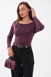 Kadın Kayık Yaka Vorteks Yarasa Bluz 265085 -