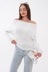 Kadın Kayık Yaka Yarasa Kol Bluz 265074 -