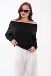Kadın Kayık Yaka Yarasa Kol Bluz 265074 -