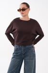 Kadın Kayık Yaka Yarasa Kol Modal Sweatshirt 265139 -