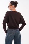 Kadın Kayık Yaka Yarasa Kol Modal Sweatshirt 265139 -