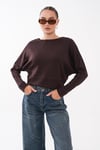 Kadın Kayık Yaka Yarasa Kol Modal Sweatshirt 265139 -