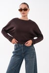Kadın Kayık Yaka Yarasa Kol Modal Sweatshirt 265139 -