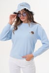 Kadın Kirpi Nakışlı Selanik Örme Sweatshirt 255075 -