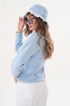Kadın Kirpi Nakışlı Selanik Örme Sweatshirt 255075 -