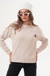 Kadın Kirpi Nakışlı Selanik Örme Sweatshirt 255075 -