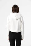 Kadın Kolları Baskılı Kapüşonlu Kısa Sweatshirt 235010 -