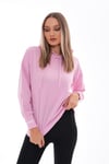 Kadın Kolu Sırtı Baskı Detaylı Kapüşonlu Sweatshirt 245293 -