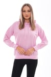Kadın Kolu Sırtı Baskı Detaylı Kapüşonlu Sweatshirt 245293 -