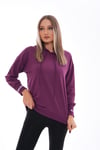 Kadın Kolu Sırtı Baskı Detaylı Kapüşonlu Sweatshirt 245293 -
