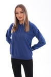 Kadın Kolu Sırtı Baskı Detaylı Kapüşonlu Sweatshirt 245293 -