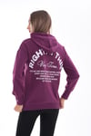 Kadın Kolu Sırtı Baskı Detaylı Kapüşonlu Sweatshirt 245293 -