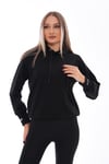Kadın Kolu Sırtı Baskı Detaylı Kapüşonlu Sweatshirt 245293 -