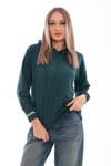 Kadın Kolu Sırtı Baskı Detaylı Kapüşonlu Sweatshirt 245293 -