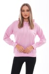 Kadın Kolu Sırtı Baskı Detaylı Kapüşonlu Sweatshirt 245293 -