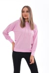 Kadın Kolu Sırtı Baskı Detaylı Kapüşonlu Sweatshirt 245293 -