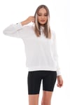 Kadın Kolu Sırtı Baskı Detaylı Kapüşonlu Sweatshirt 245293 -