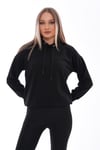 Kadın Kolu Sırtı Baskı Detaylı Kapüşonlu Sweatshirt 245293 -