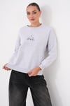 Kadın Köpek Nakışlı Şardonlu Üç İplik Sweatshirt 265134 -