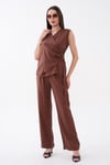 Kadın Kruvaze Bluz Pantolonlu Takım 260639 -