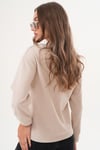 Kadın Kurdele Nakışlı Selanik Örme Sweatshirt 255060 -