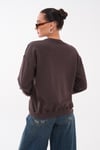 Kadın Leopar Baskılı Omzu Düğme Detaylı Sweatshirt 265116 -