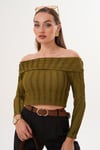 Kadın Madonna Yaka Bluz 255335 -