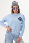 Kadın Nakış Detaylı Selanik Örme Sweatshirt 255224 -