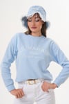 Kadın Nakış Detaylı Selanik Örme Sweatshirt 255076 -