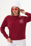 Kadın Nakış Detaylı Selanik Örme Sweatshirt 255224 -