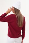 Kadın Nakış Detaylı Selanik Örme Sweatshirt 255224 -