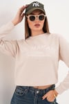 Kadın Nakış Detaylı Selanik Örme Sweatshirt 255076 -