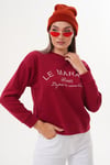 Kadın Nakış Detaylı Selanik Örme Sweatshirt 255076 -