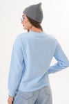Kadın Nakış Detaylı Selanik Örme Sweatshirt 255224 -
