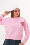 Kadın Nakış Detaylı Selanik Örme Sweatshirt 255224 -