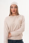 Kadın Nakış Detaylı Selanik Örme Sweatshirt 255224 -