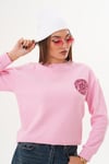 Kadın Nakış Detaylı Selanik Örme Sweatshirt 255224 -