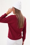 Kadın Nakış Detaylı Selanik Örme Sweatshirt 255224 -