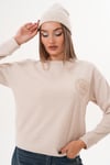 Kadın Nakış Detaylı Selanik Örme Sweatshirt 255224 -