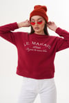 Kadın Nakış Detaylı Selanik Örme Sweatshirt 255076 -