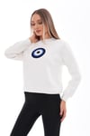 Kadın Nazar Boncuğu Nakışlı Üç İplik Sweatshirt 245310 -