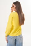 Kadın Omzu Düğme Detaylı Selanik Örme Sweatshirt 255226 -