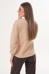 Kadın Omzu Düğme Detaylı Selanik Örme Sweatshirt 255226 -