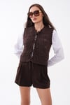 Kadın Önden Bağlama Detaylı Triko Örme Yelek 260495 - 265215