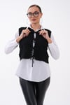 Kadın Önden Bağlama Detaylı Triko Örme Yelek 260495 - 265215
