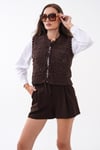Kadın Önden Bağlama Detaylı Triko Örme Yelek 260495 - 265215