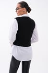 Kadın Önden Bağlama Detaylı Triko Örme Yelek 260495 - 265215
