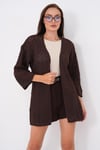 Kadın Önü Açık İnce Örme Hırka 255199 - 265213