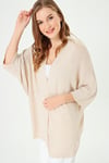 Kadın Önü Açık Oversize Hırka
